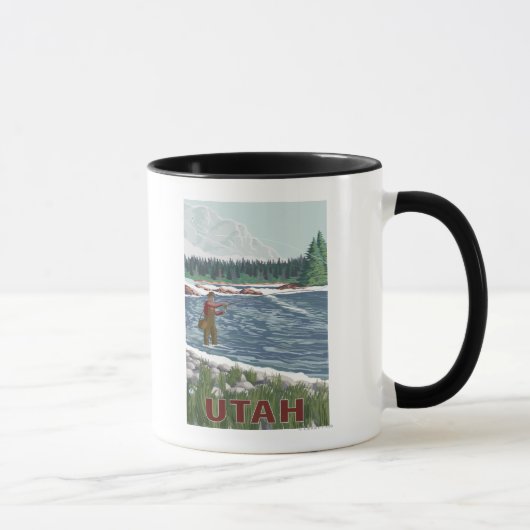 Fly FishermanUtah Tasse (Rechts)
