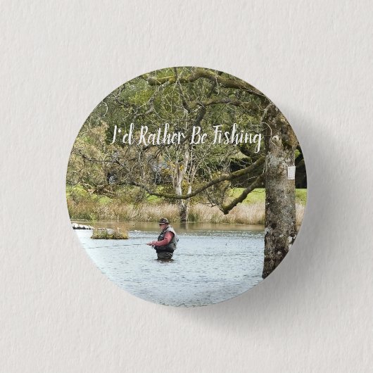 FLY FISHING BUTTON (Vorderseite)