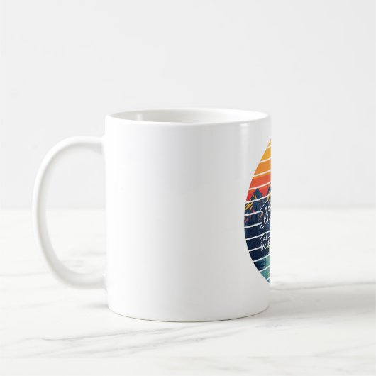 Fly Fishing Drift Boat River Therapy Retro Gift Kaffeetasse (Links)