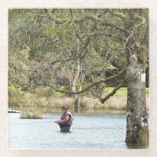 FLY FISHING GLASUNTERSETZER (Vorderseite)