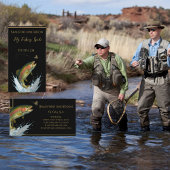 Fly Fishing Guide Charts Schlichte Schwarze Forell Visitenkarte