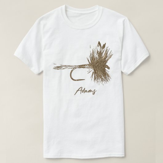Fly Fishing Lure Adams Vintage T-Shirt (Design vorne)