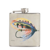 Fly Fishing Lure Art Lachs Fly Lure Flachmann (Vorderseite)