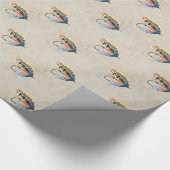 Fly Fishing Lure Art Lachs Fly Lure Geschenkpapier (Ecke)