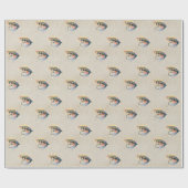 Fly Fishing Lure Art Lachs Fly Lure Geschenkpapier (Flach)