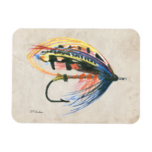 Fly Fishing Lure Art Lachs Fly Lure Magnet