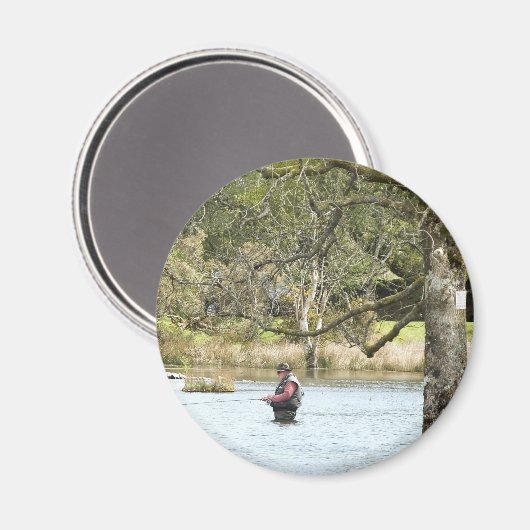 FLY FISHING MAGNET (Vorderseite/Rückseite)