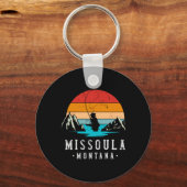 Fly Fishing Missoula Montana Schlüsselanhänger (Vorderseite)