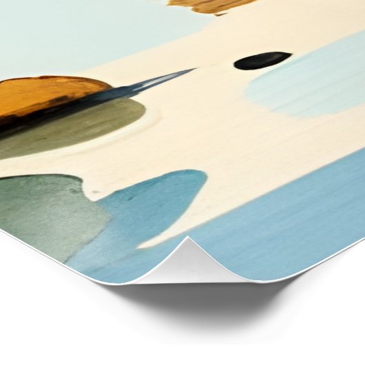 Fly Fishing Mountain Stream Poster (Ecke)