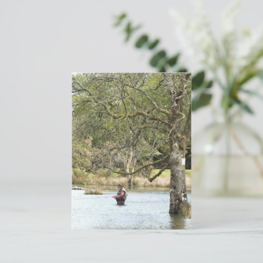 FLY FISHING POSTKARTE (Stehend Vorderseite)