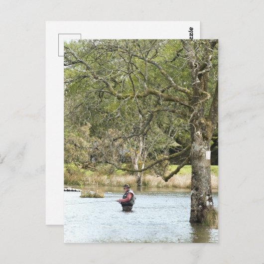 FLY FISHING POSTKARTE (Vorne/Hinten)