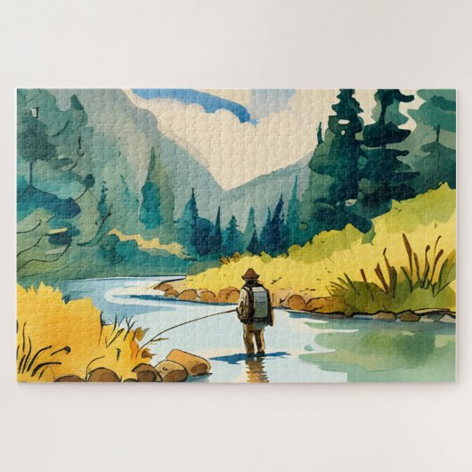 Fly Fishing-Puzzle Puzzle (Horizontal)