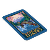 Fly Fishing Scene - Payette River, Idaho Magnet (Rechte Seite)