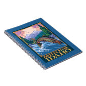Fly Fishing Scene - Payette River, Idaho Notizblock (Rechte Seite)