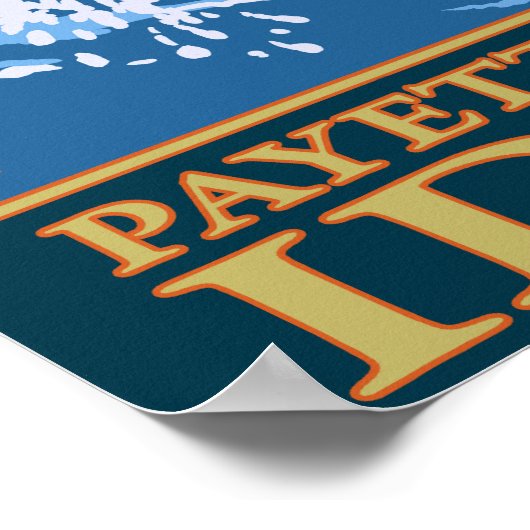 Fly Fishing Scene - Payette River, Idaho Poster (Ecke)