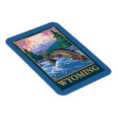 Fly Fishing Scene - Wyoming Magnet (Rechte Seite)