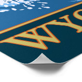 Fly Fishing Scene - Wyoming Poster (Ecke)