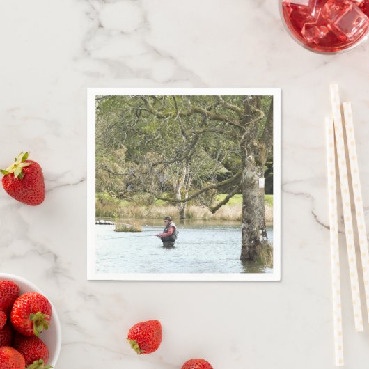 FLY FISHING SERVIETTE (Beispiel)