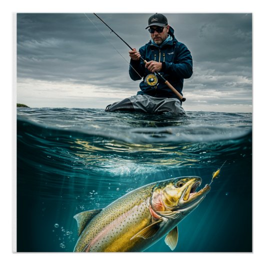 Fly Fishing Success Poster (Vorderseite)
