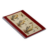 Fly Fishing Tackle Flies Spiral Foto Notebook Notizblock (Rechte Seite)