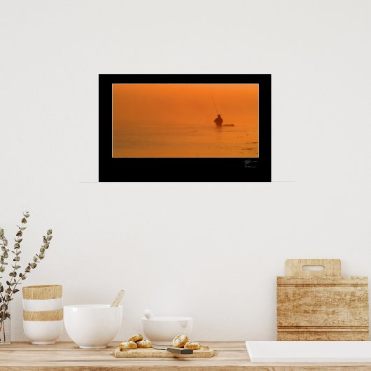 Fly-fishing the Danish coast Poster (Küche)