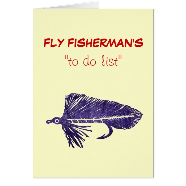 Fly Fishing "to do" list card Matuka (Vorne)