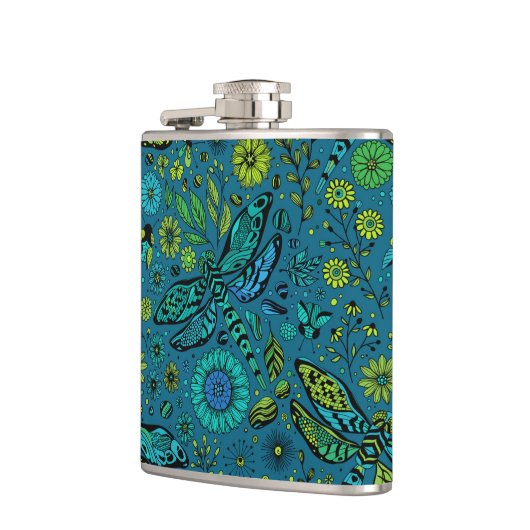 Fly, fly dragonfly on blue flachmann (Links)