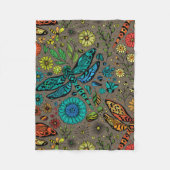 Fly, fly dragonfly on brown fleecedecke (Vorderseite)