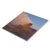 Fly Geyser mit schneebedeckter Granite Range Fliese (Seite)