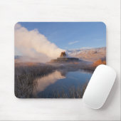 Fly Geyser mit schneebedeckter Granitreichweite Mousepad (Mit Mouse)