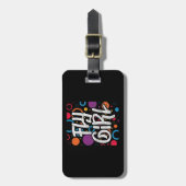 Fly Girl 90s 90s Hip Hop Disco Party Gepäckanhänger (Vorderseite vertikal)