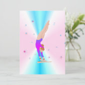 Fly Girl-Notecards Dankeskarte (Stehend Vorderseite)