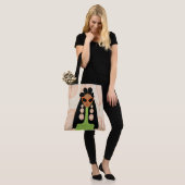 Fly Girl Orange und Green Shoulle Tasche (Am Model)