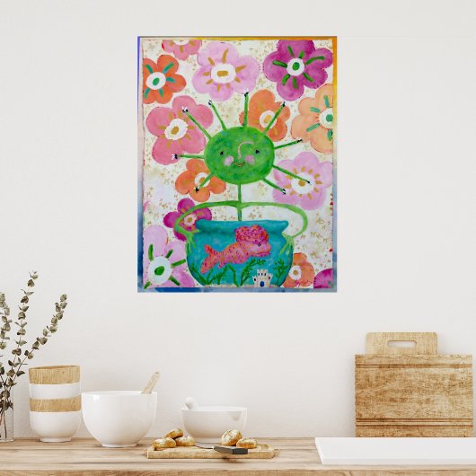 Fly Girl Poster (Küche)