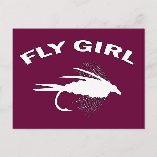 FLY GIRL POSTKARTE (Vorderseite)