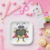 Fly God Superhero Fly Insect Character Pappteller (Party)