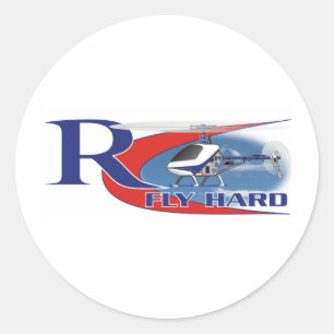 Fly Hard Runder Aufkleber
