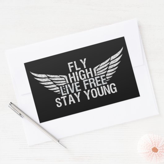 FLY HIGH Aufkleber (Umschlag)