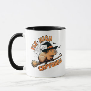 Fly High Capybara Halloween Tasse