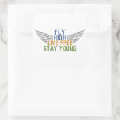 FLY HIGH Custom Aufkleber (Tasche)