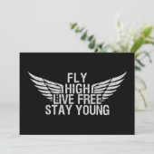 FLY HIGH Custom-Einladung Einladung (Stehend Vorderseite)