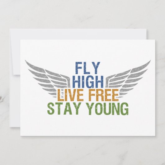 FLY HIGH Custom-Einladung Einladung (Vorderseite)