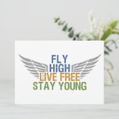 FLY HIGH Custom-Einladung Einladung (Stehend Vorderseite)