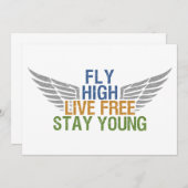FLY HIGH Custom-Einladung Einladung (Vorne/Hinten)