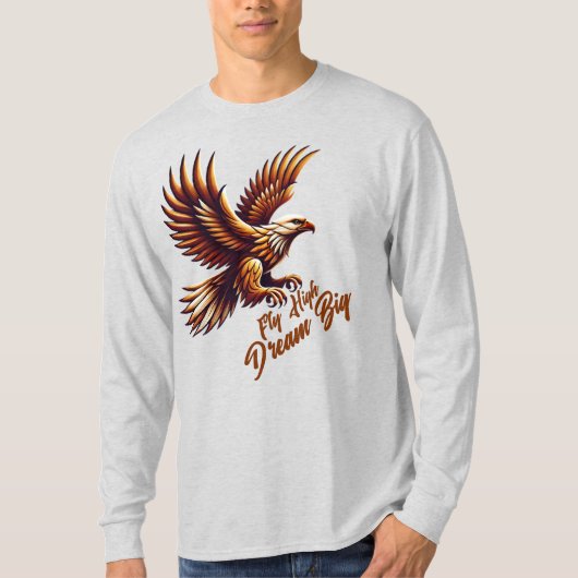 Fly High, Dream Big - Inspirational Royal Eagle T-Shirt (Vorderseite)