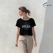 Fly High Dream Höhere Luftfahrt Inspiration Typo T-Shirt