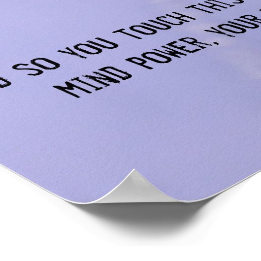 Fly High Fighter Jet Inspiration Poster (Ecke)