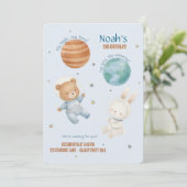 Fly High, Little Astronaut Einladung (Stehend Vorderseite)