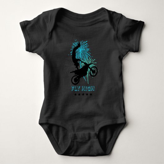 Fly High Motocross Baby Strampler (Vorderseite)