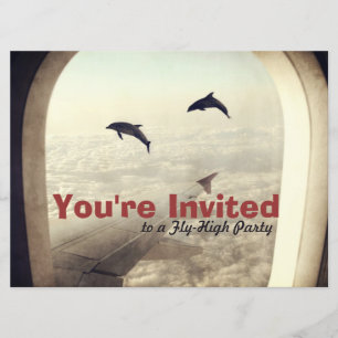 Fly High Party Geburtstagseinladung Einladung